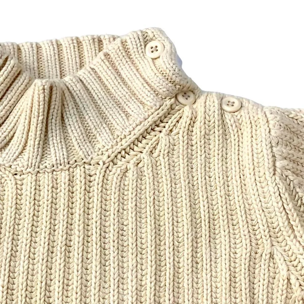The Children’s Place Cotton Striped Fisherman Sweater Sz 4T